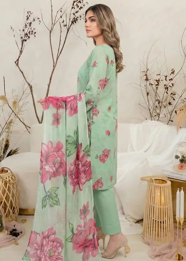 ESSENTIALS BY HUMDUM LAWN WITH CHIFFON DUPATTA VOL-2 D-08 | ✅ 100% Original