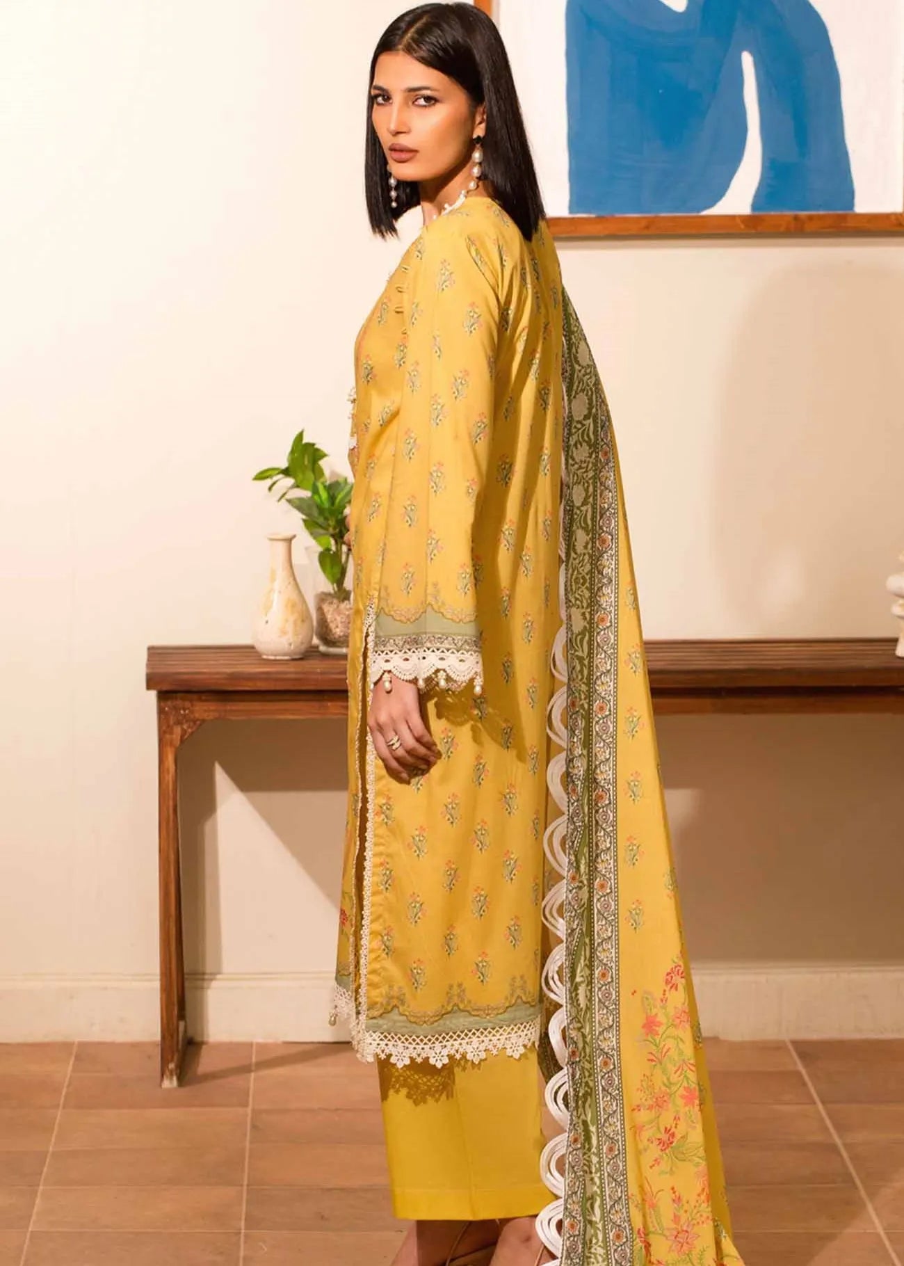 MAUSUMMERY DIGITAL PRINTED LAWN SUIT 3 PIECE VOLUME 1 DAFFODIL | ✅ 100% Original