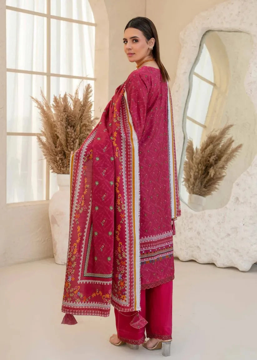 ESHA ESHAL BY BIN ILYAS PREMIUM PRINTED VISCOSE 3PC Design 3