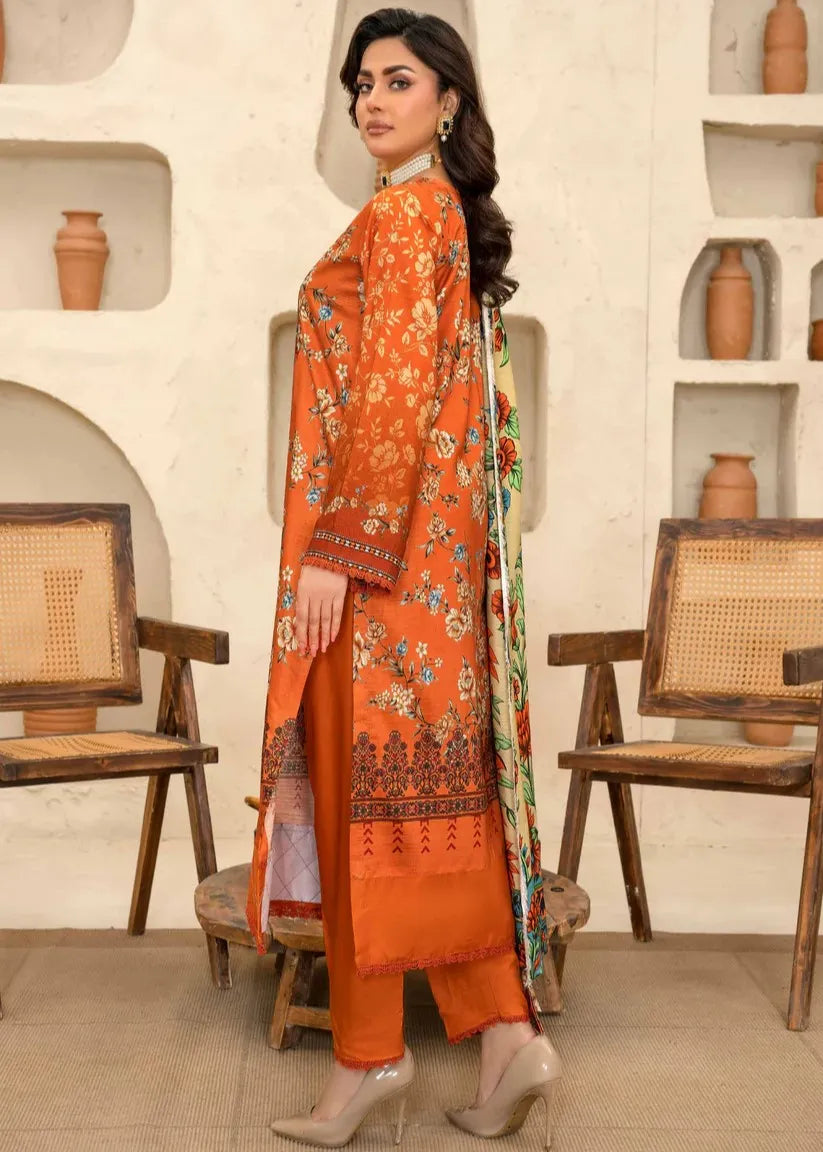 ESHA ESHAL BY BIN ILYAS PREMIUM PRINTED VISCOSE 3PC Design 6