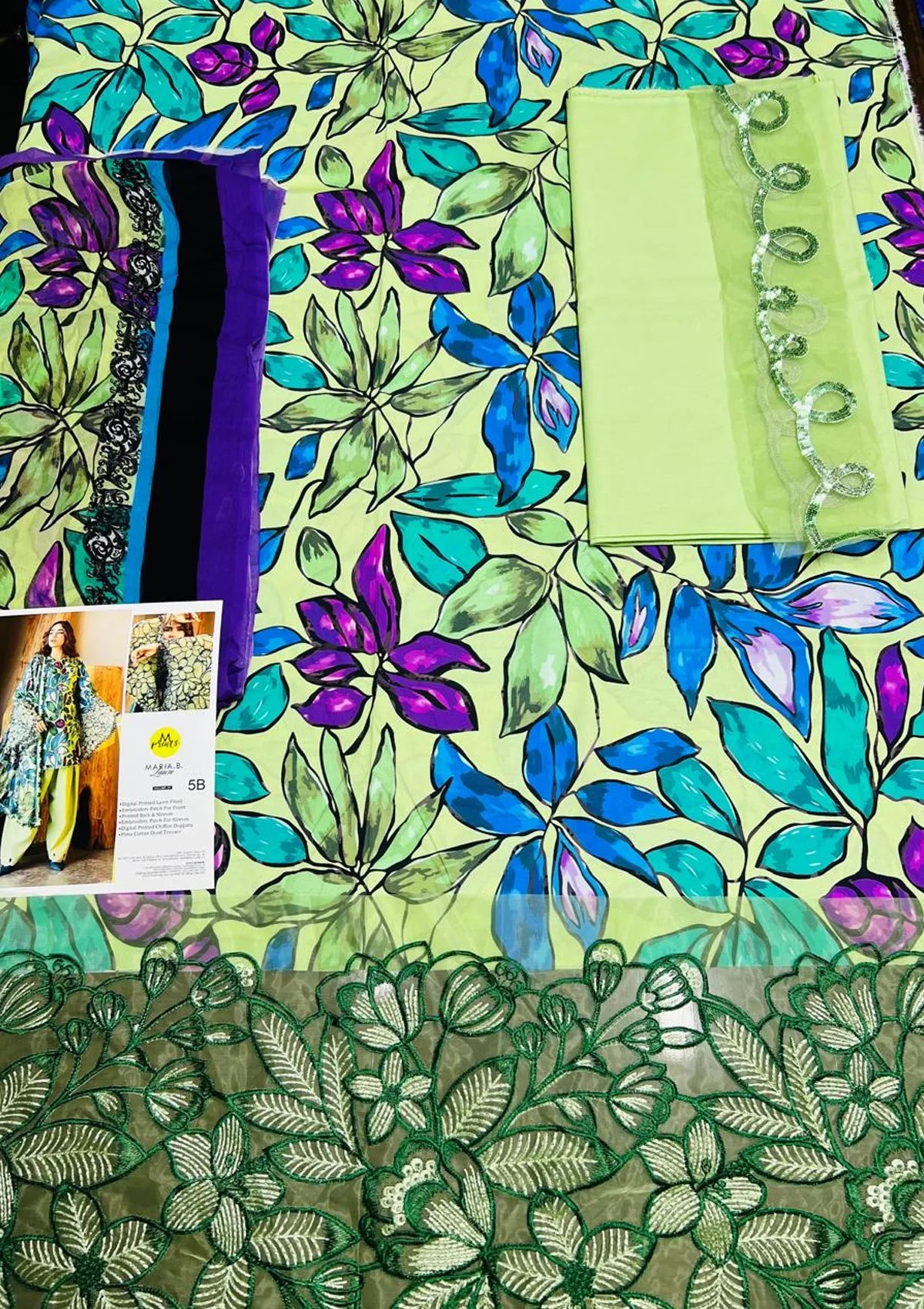 Maria b Mprint 5B (Chifoon Dupata)