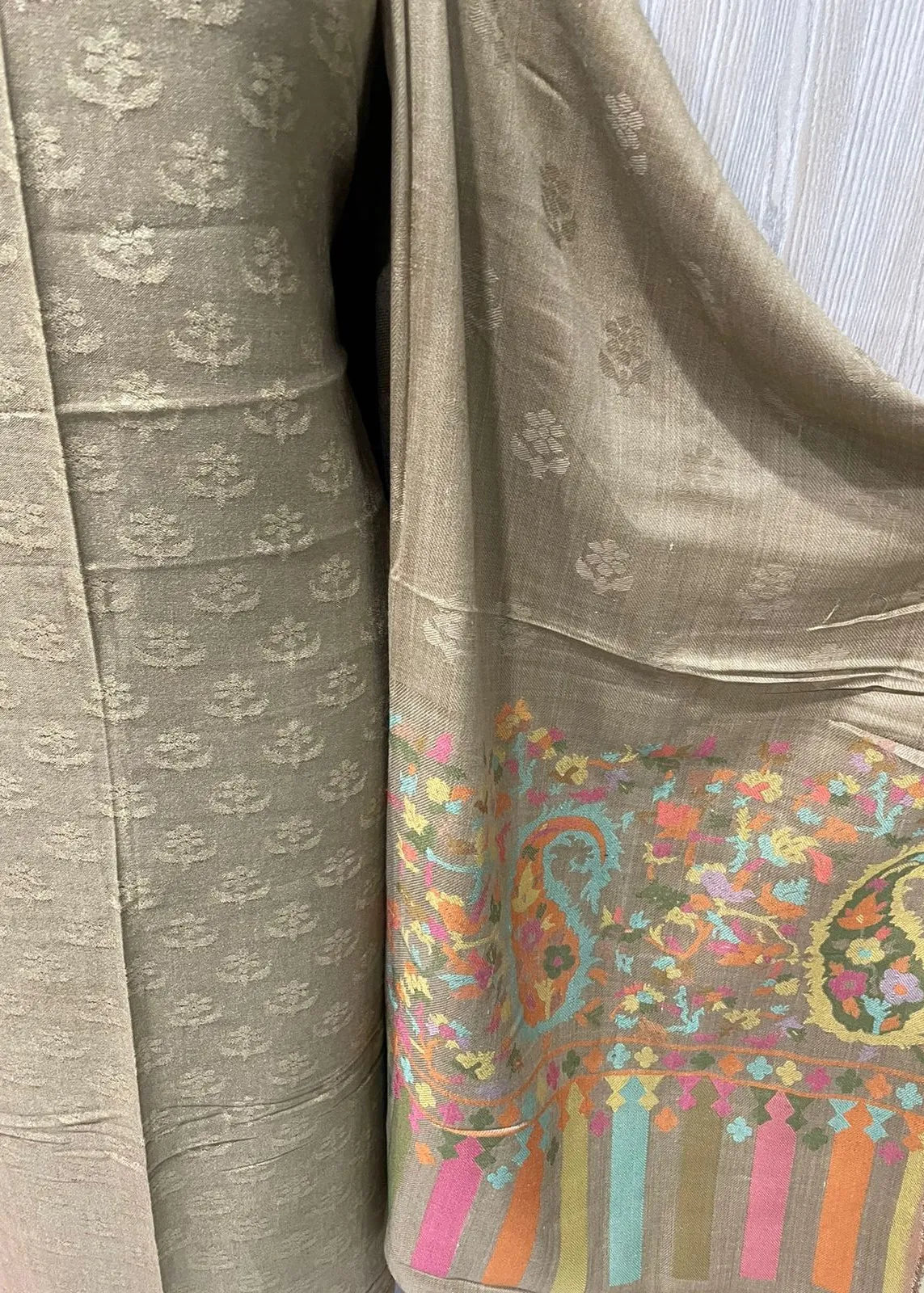 PERSIAN WOOL SWATI WINTER PRINTED 3PC SUIT (Brown)