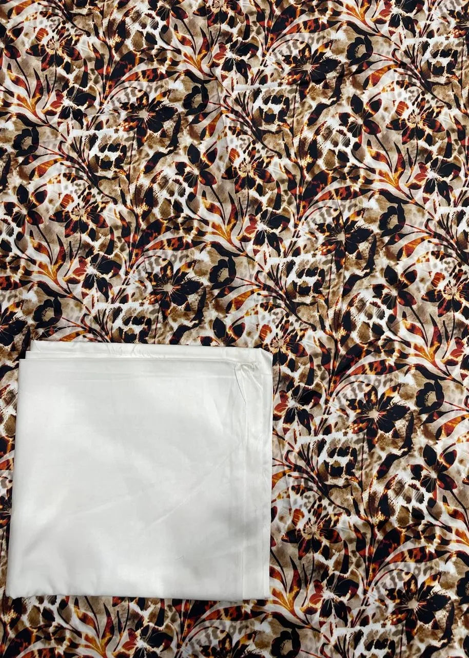 SAPPHIRE PRINTED LINEN 3PC D20