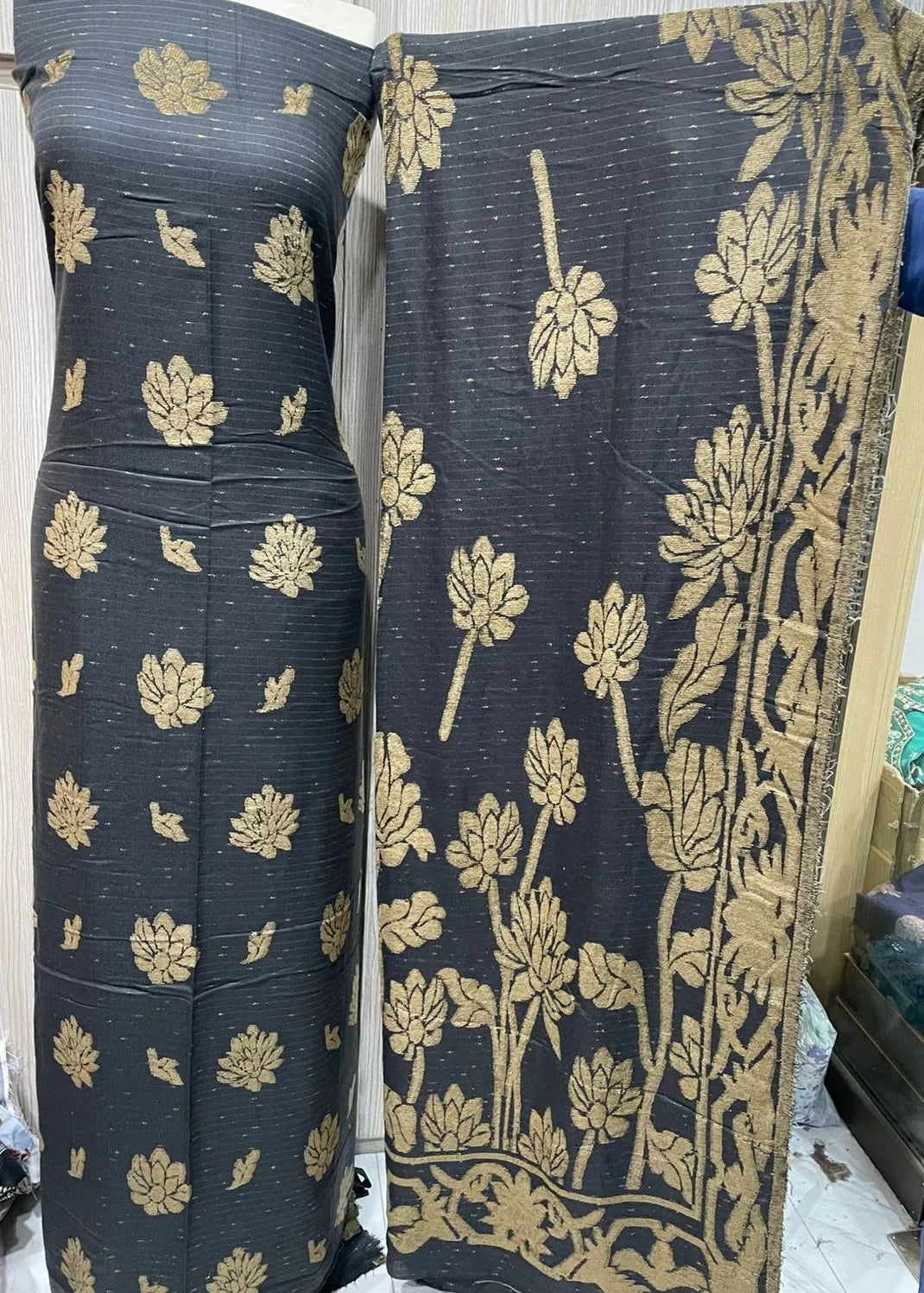 PERSIAN PALACHI WOOL WINTER 3PC SUIT WITH PALACHI SHWAL EFD-09