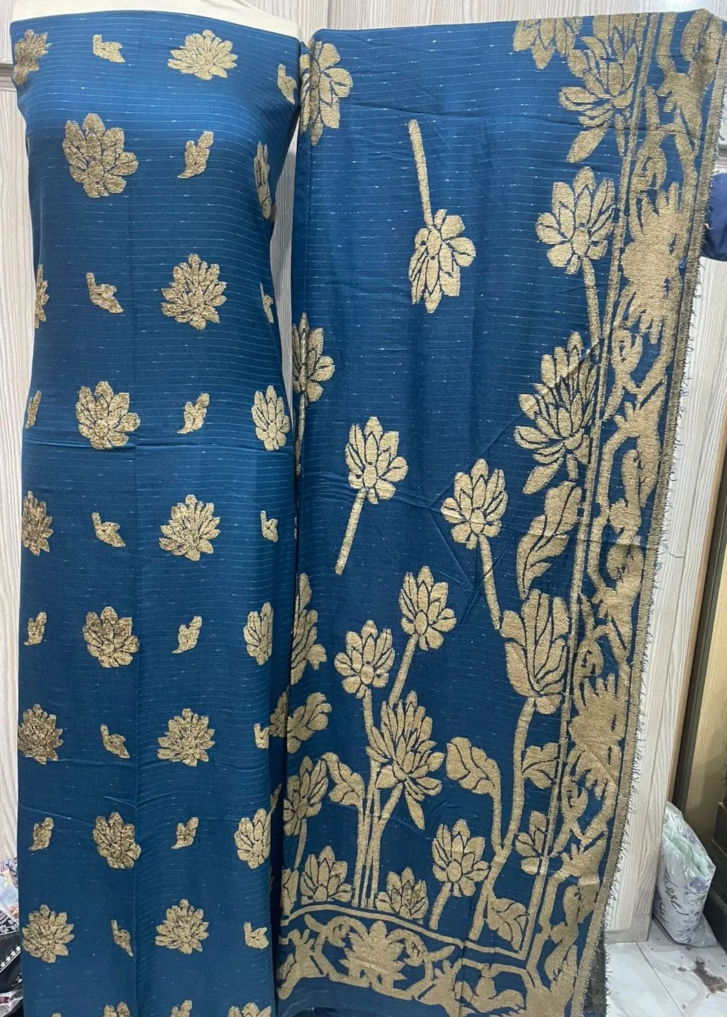 PERSIAN PALACHI WOOL WINTER 3PC SUIT WITH PALACHI SHWAL EFD-11