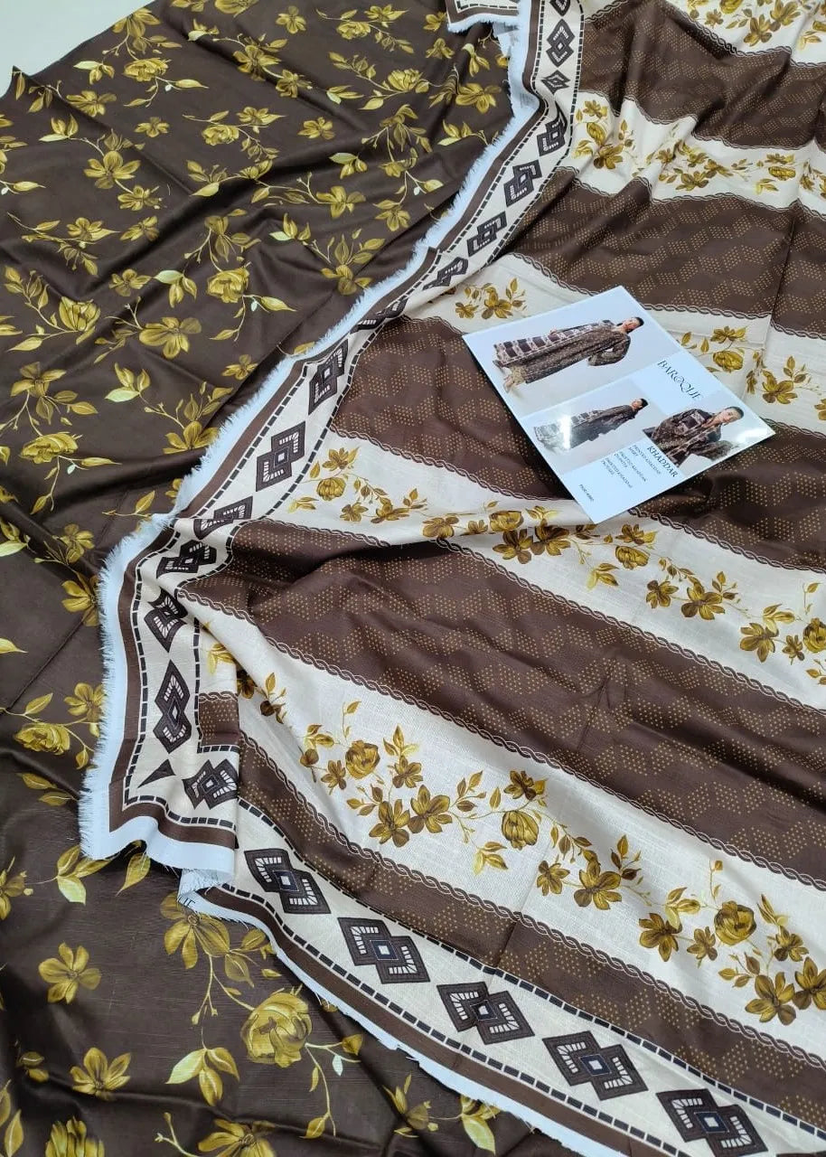 IZNIK KHADDAR DIGITAL PRINTED SUIT 3 PIECE UNSTITCHED D8