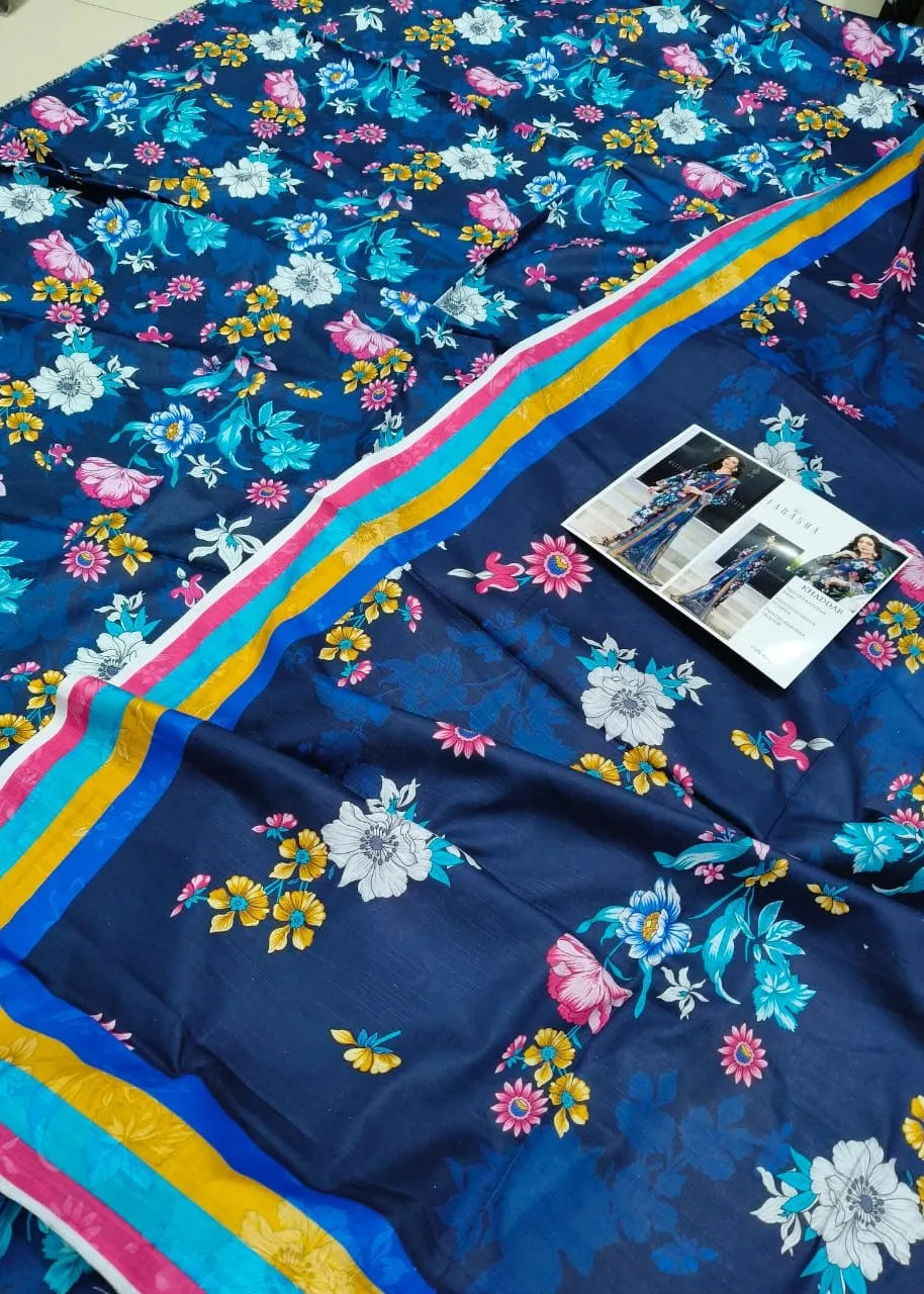 FARASHA KHADDAR DIGITAL PRINTED SUIT 3 PIECE UNSTITCHED D14