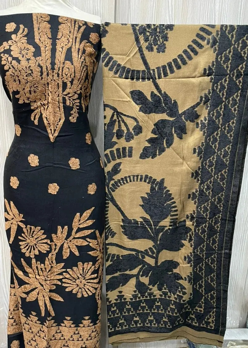 PERSIAN PALACHI WOOL WINTER 3PC SUIT WITH PALACHI SHWAL LPW-01