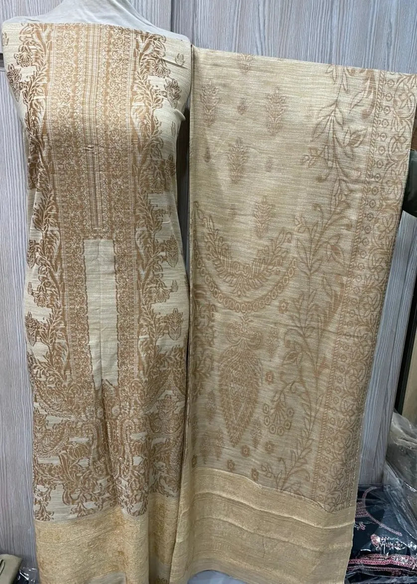 PERSIAN EMBROIDED WOOL WINTER 3PC SUIT WITH PALACHI SHWAL PW-03