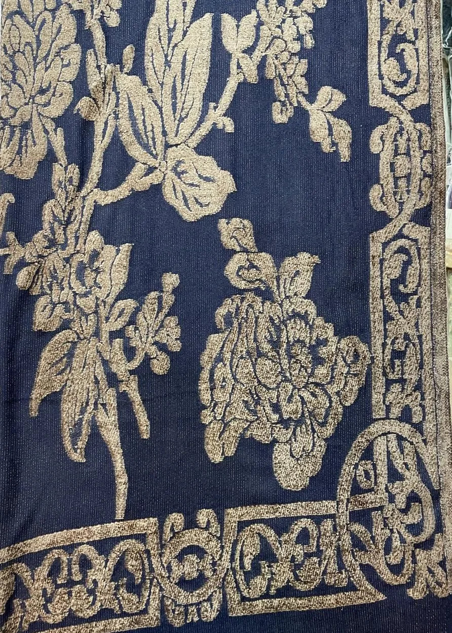 PERSIAN WOOL WINTER 3PC SUIT WITH PALACHI SHWAL (BLUE) SFD-01