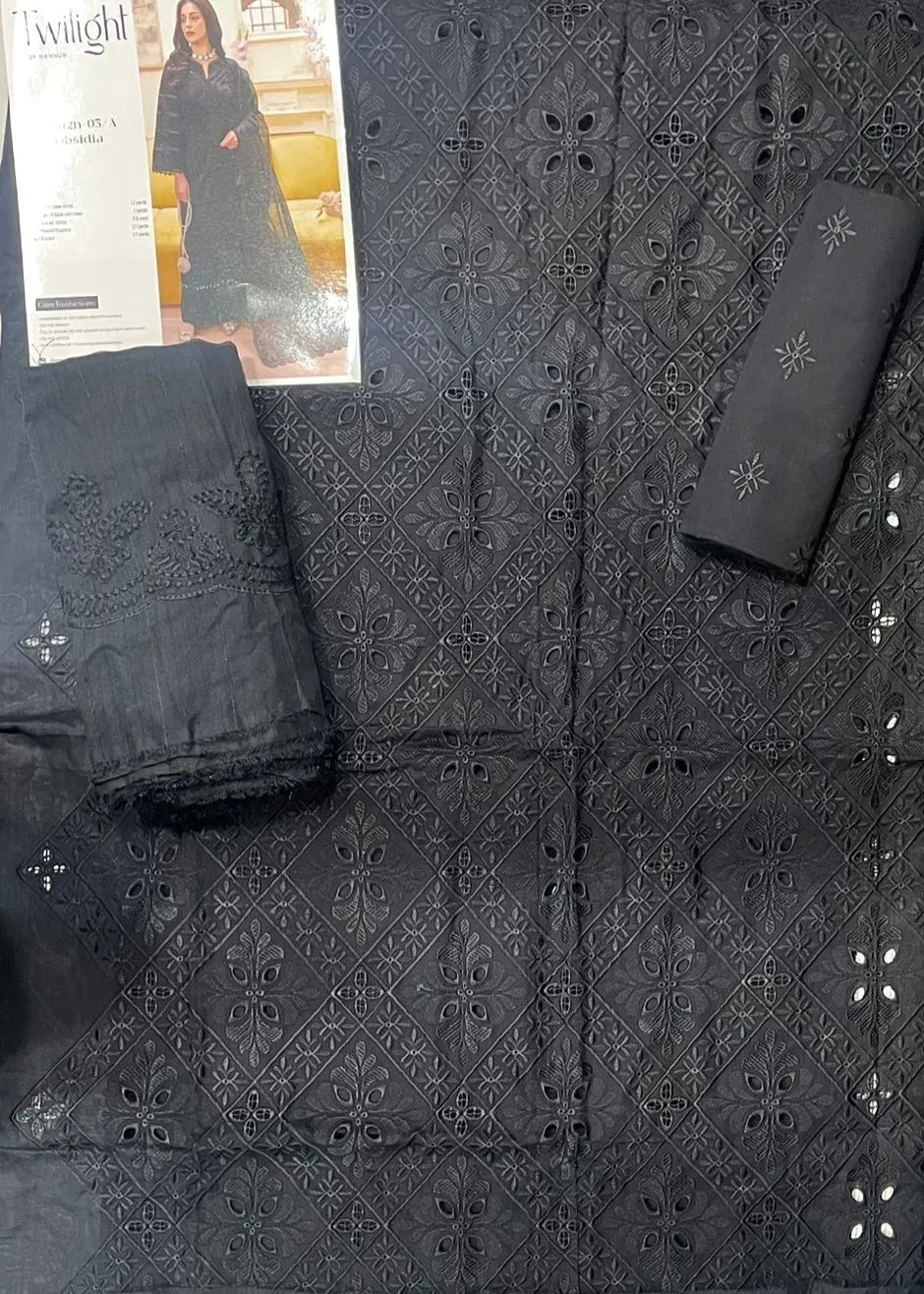 TWILIGHT BY MAHNUR SUMMER LUXURY LAWN COLLECTION OBSIDIA D-05/A | ✅ 100% Original