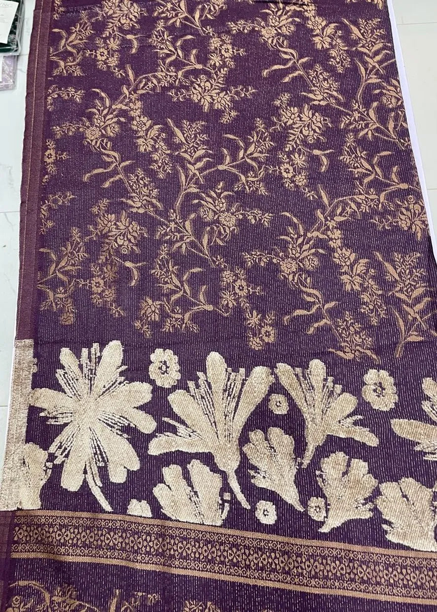 PERSIAN PALACHI WOOL WINTER 3PC SUIT WITH PALACHI SHWAL (PURPLE GREEN) LPW-02