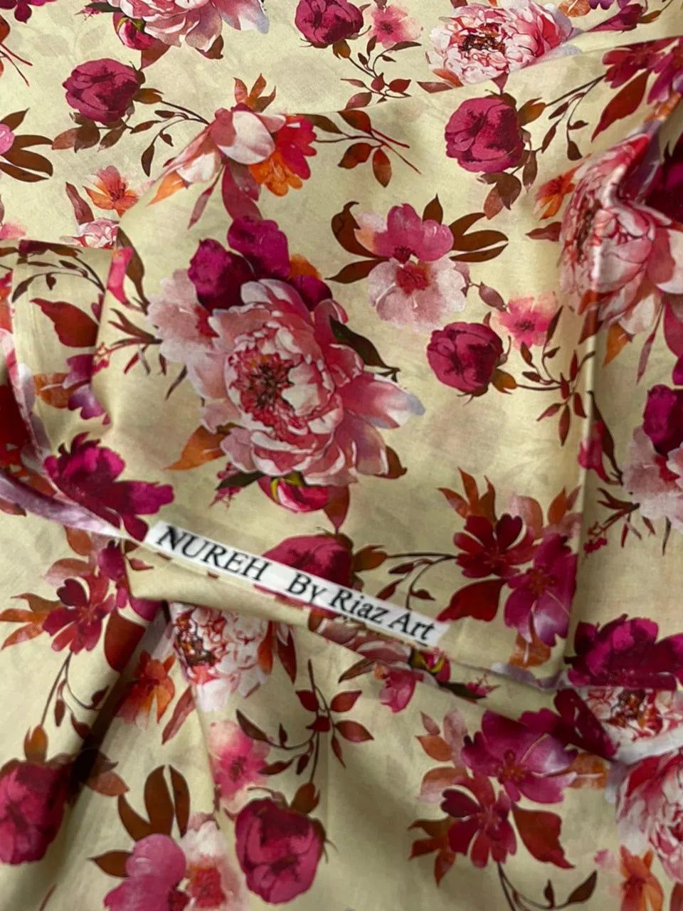 NUREH BY RIAZ ARTS PRINTED LAWN SUITS UNSTITCHED 2 PIECE D-5 - SUMMER COLLECTION | ✅ 100% Original