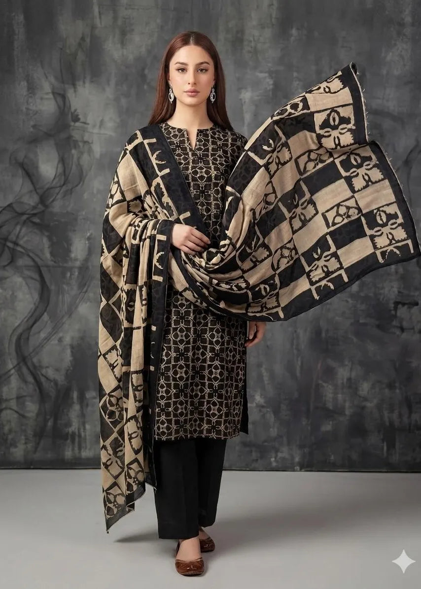 BLACK AND WHITE LAWN COLLECTION VOLUME 3 D-06