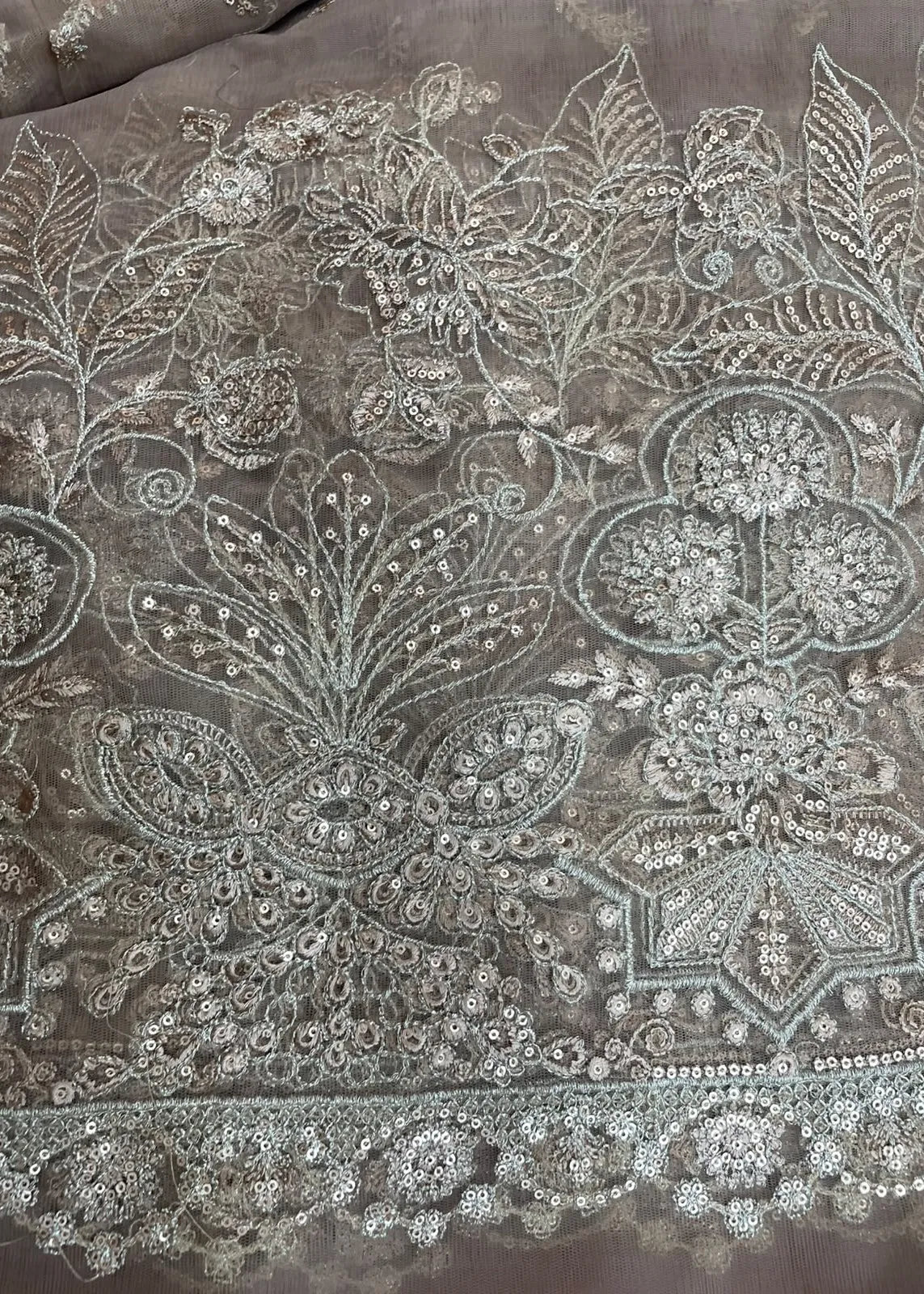 BAROQUE CHANTELLE EMBROIDERED LUXURY NET SAREE BQU-CH12-D06