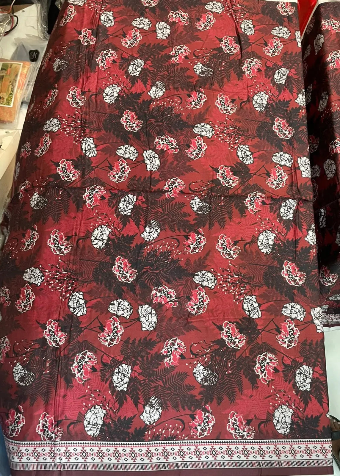 VISCOSE LINEN DIGITAL PRINTED SUIT 3 PIECE UNSTITCHED D-18