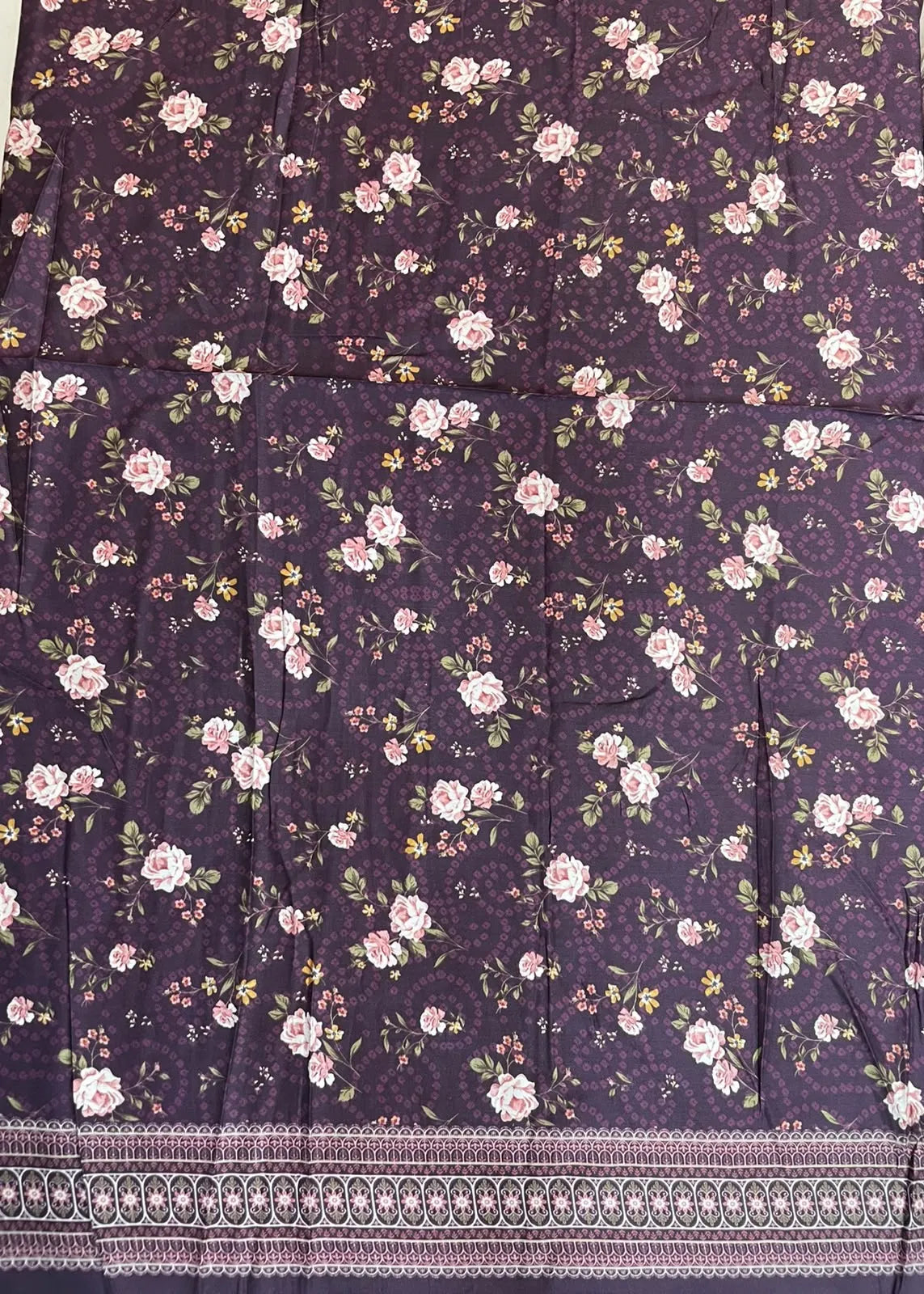 VISCOSE LINEN DIGITAL PRINTED SUIT 3 PIECE UNSTITCHED D-31