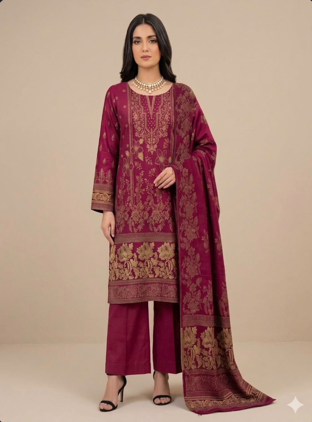 PERSIAN WOOL WINTER 3PC SUIT (SH-04)