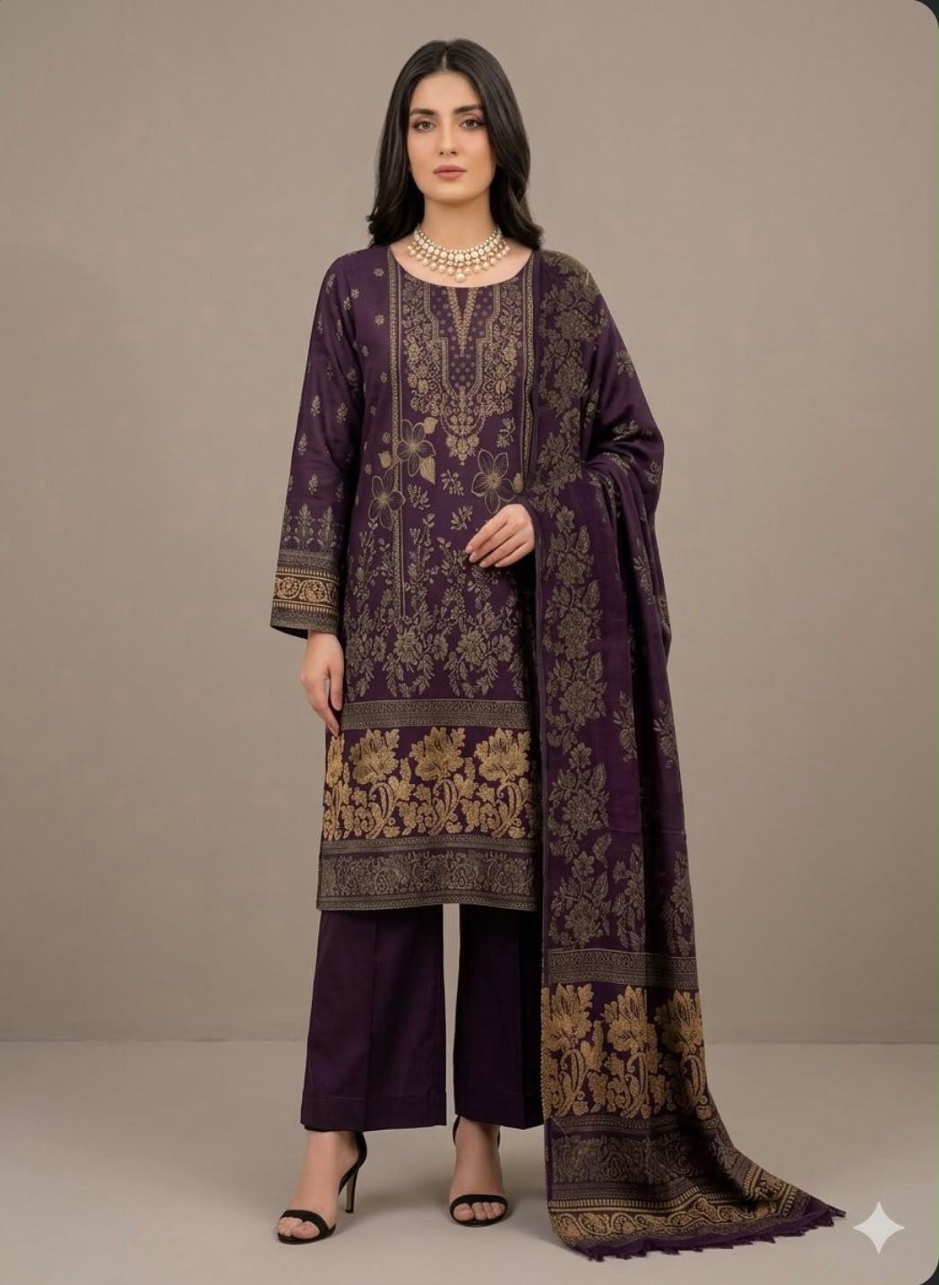 PERSIAN WOOL WINTER 3PC SUIT (SH-06)