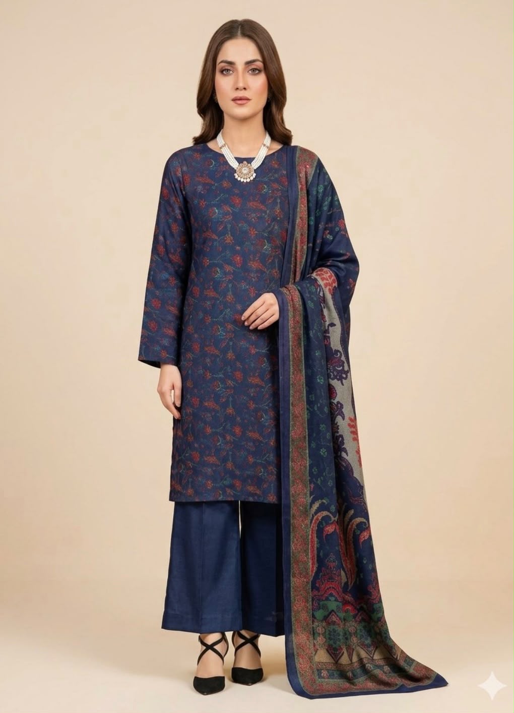 PRINTED PERSIAN WOOL PREMIUM QUALITY 3PC (PW-02)