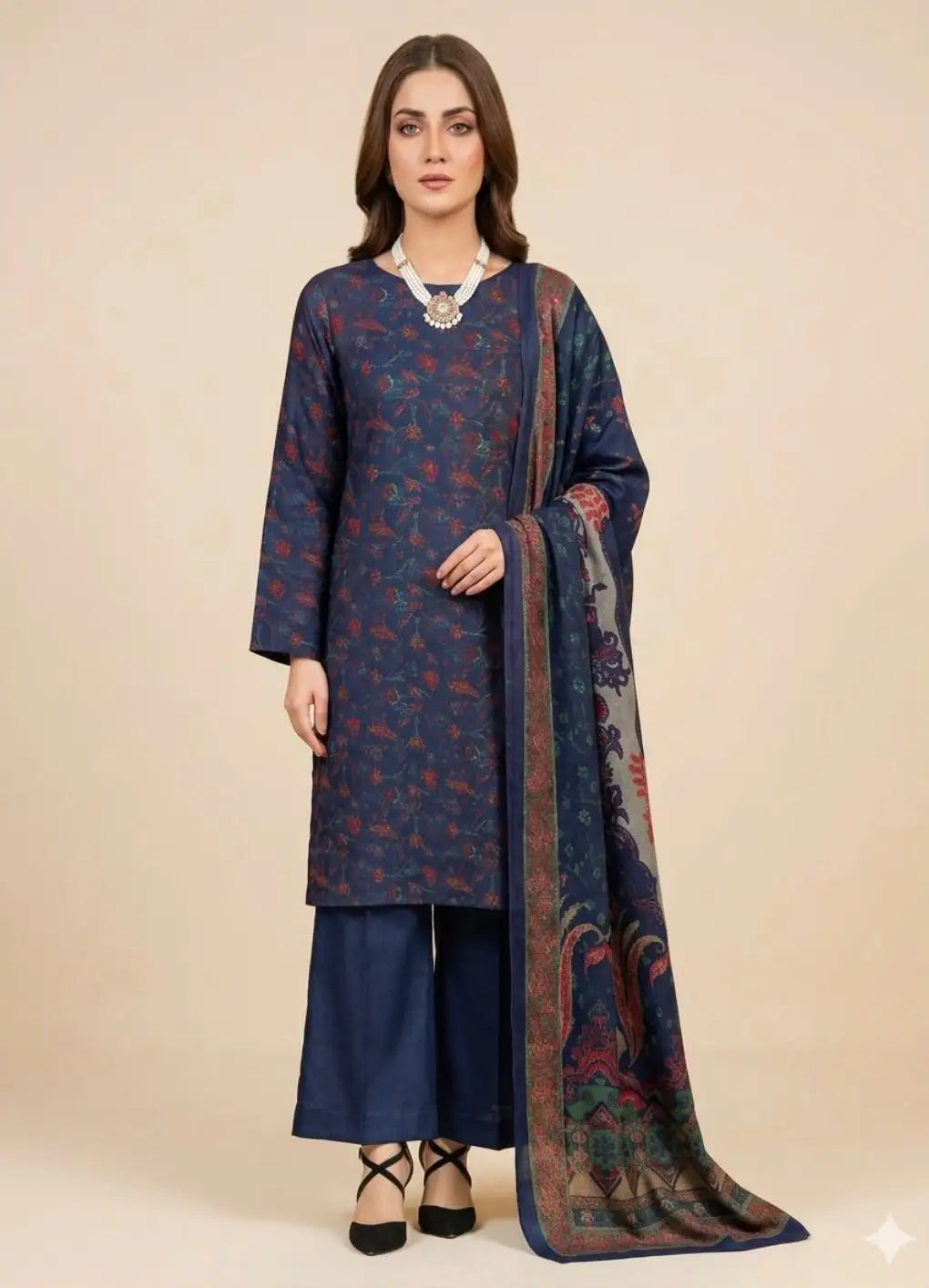 PRINTED PERSIAN WOOL PREMIUM QUALITY 3PC (PW-02)
