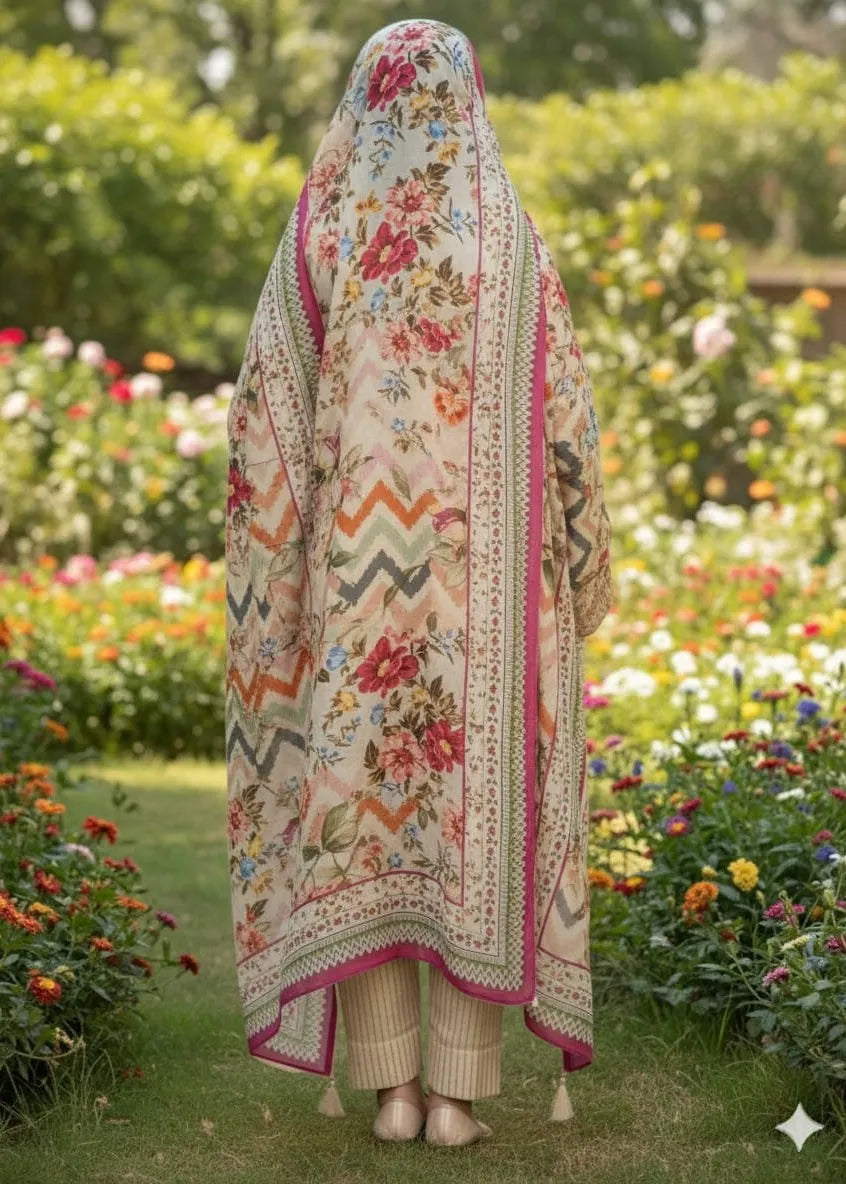 PRINTED MARINA SUIT 3PC PD-07