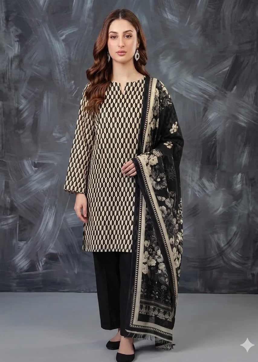 BLACK AND WHITE LAWN COLLECTION VOLUME 3 D-10