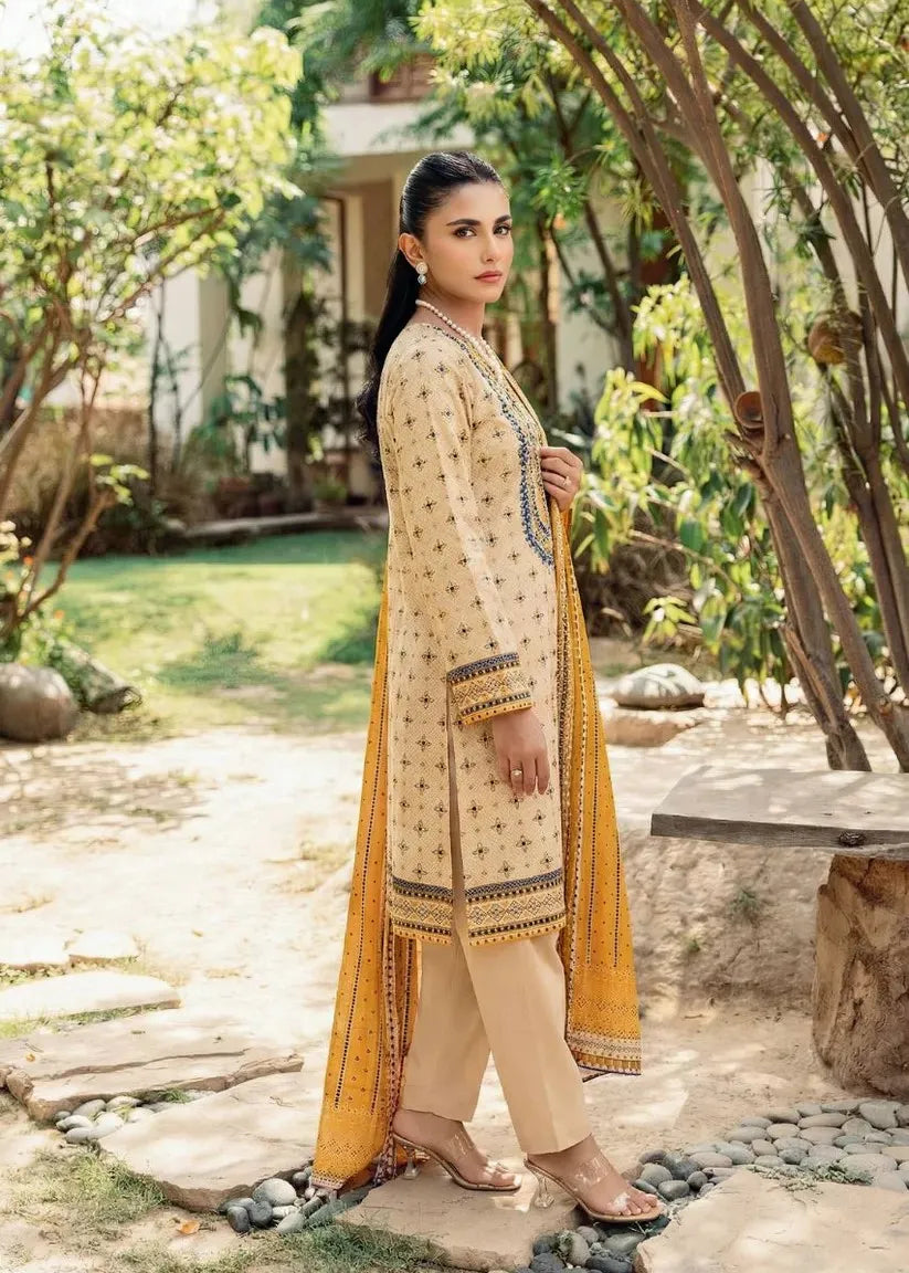 REYAH BY MOTIFZ PREMIUM PRINTED LAWN 3PC D-07