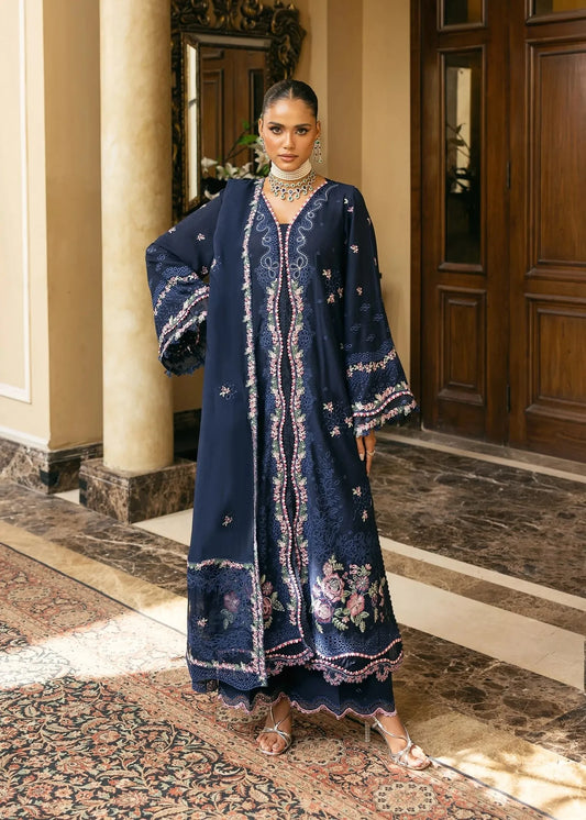 ELAF LUXURY EMBROIDERED KARANDI WINTER COLLECTION 3PC UNSTITCHED | EWK-6B AMBER HAZE | ✅ 100% Original