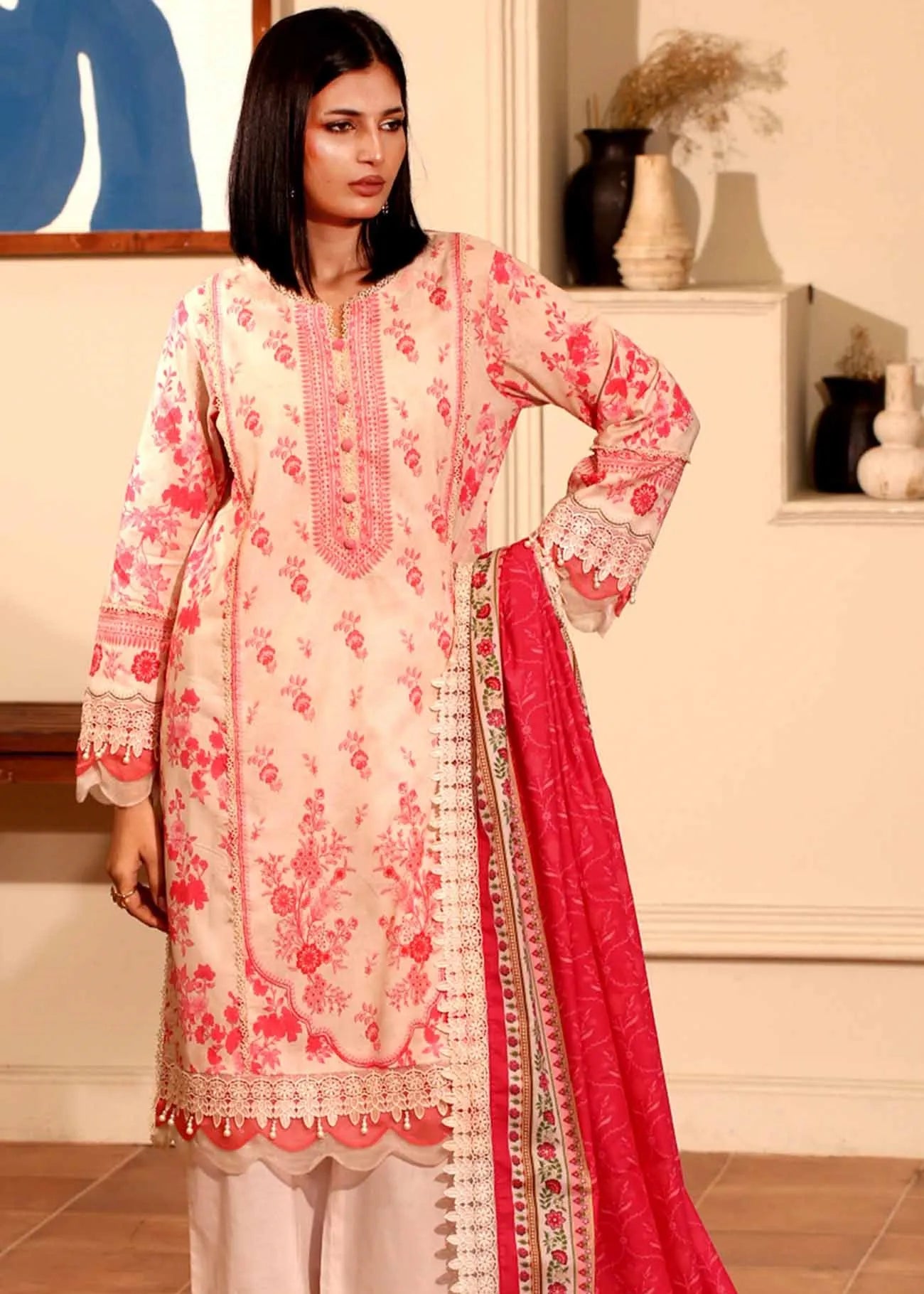 MAUSUMMERY DIGITAL PRINTED LAWN SUIT 3 PIECE VOLUME 1 PEONY | ✅ 100% Original