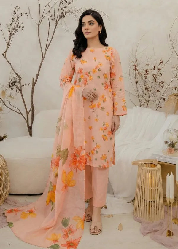 ESSENTIALS BY HUMDUM LAWN WITH CHIFFON DUPATTA VOL-2 D-06 | ✅ 100% Original