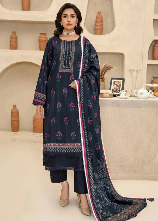 ESHA ESHAL BY BIN ILYAS PREMIUM PRINTED VISCOSE 3PC Design 1