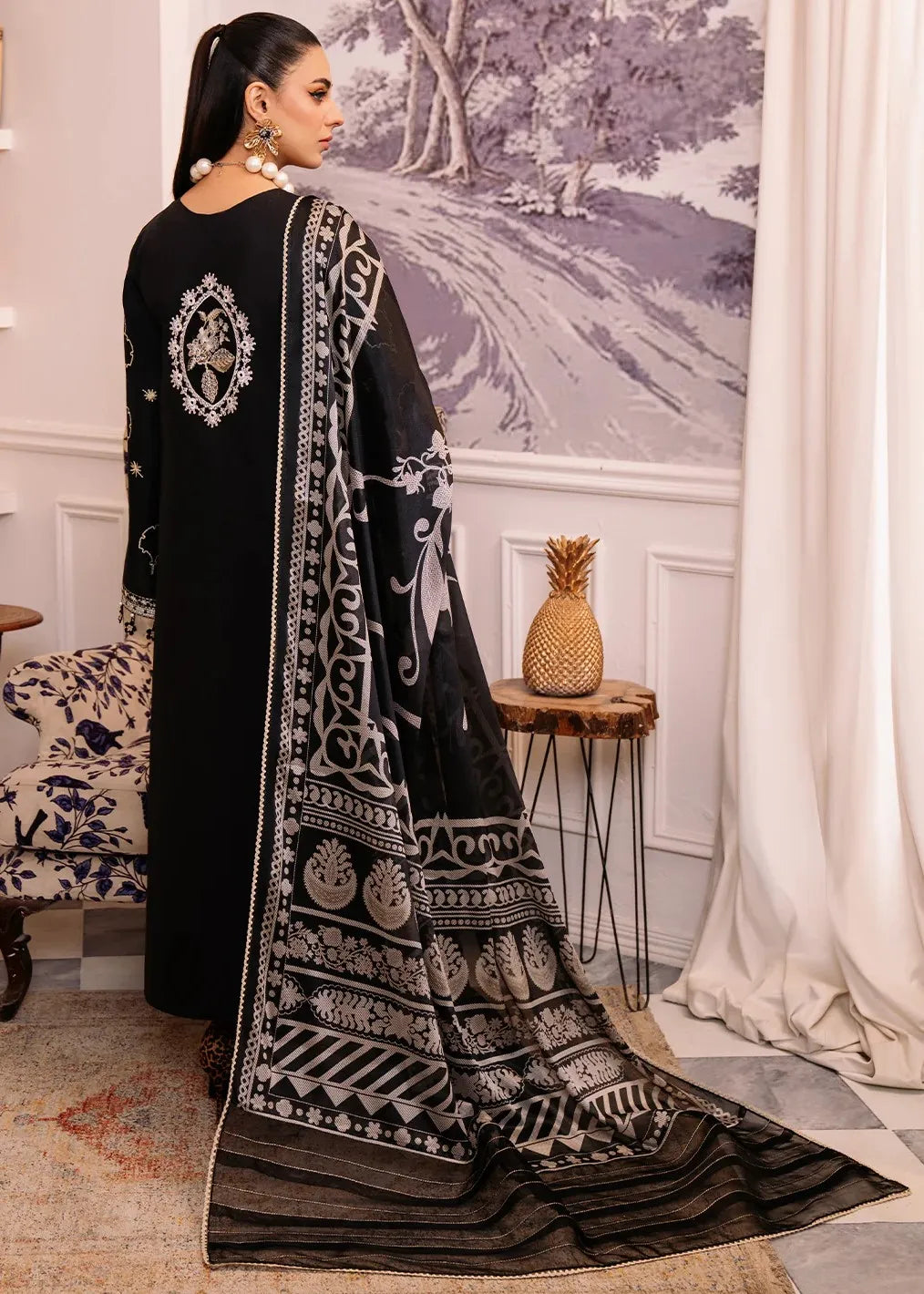 LA'HIRA BY BIN ILYAS EMBROIDERED 3PC SUIT 207B | ✅ 100% Original