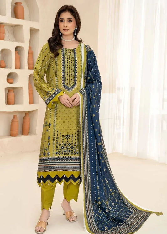 ESHA ESHAL BY BIN ILYAS PREMIUM PRINTED VISCOSE 3PC Design 2