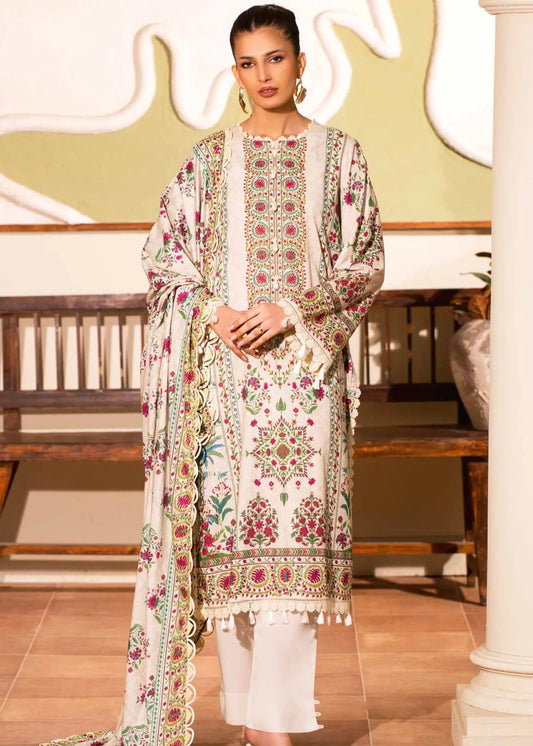 MAUSUMMERY DIGITAL PRINTED LAWN SUIT 3 PIECE VOLUME 1 JASMINE | ✅ 100% Original