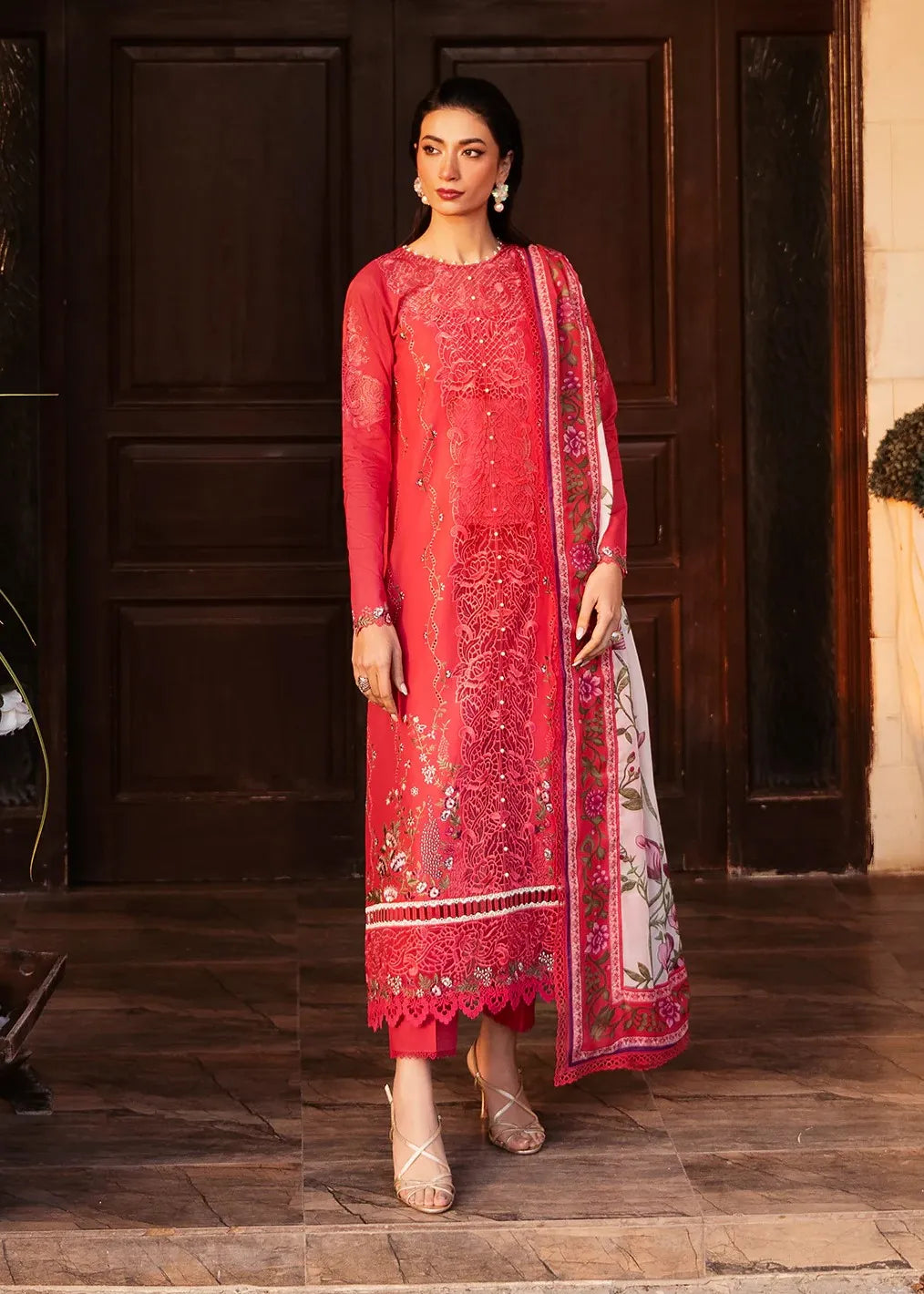KAYRA BY BIN ILYAS EMBROIDERED 3PC SUIT 314 - A | ✅ 100% Original