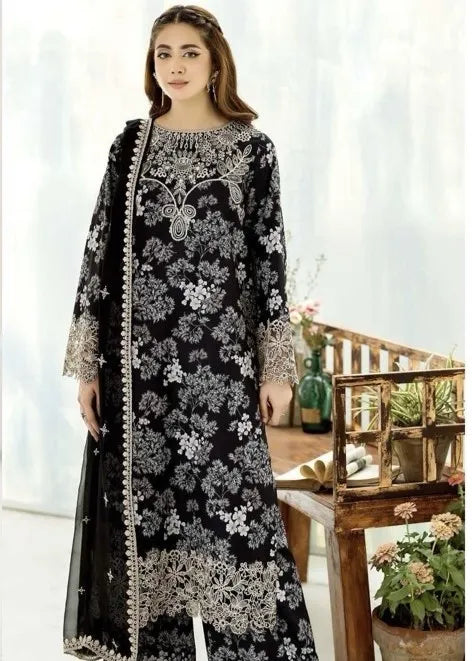 BAROQUE PRINTED LAWN 3PC UNSTITCHED