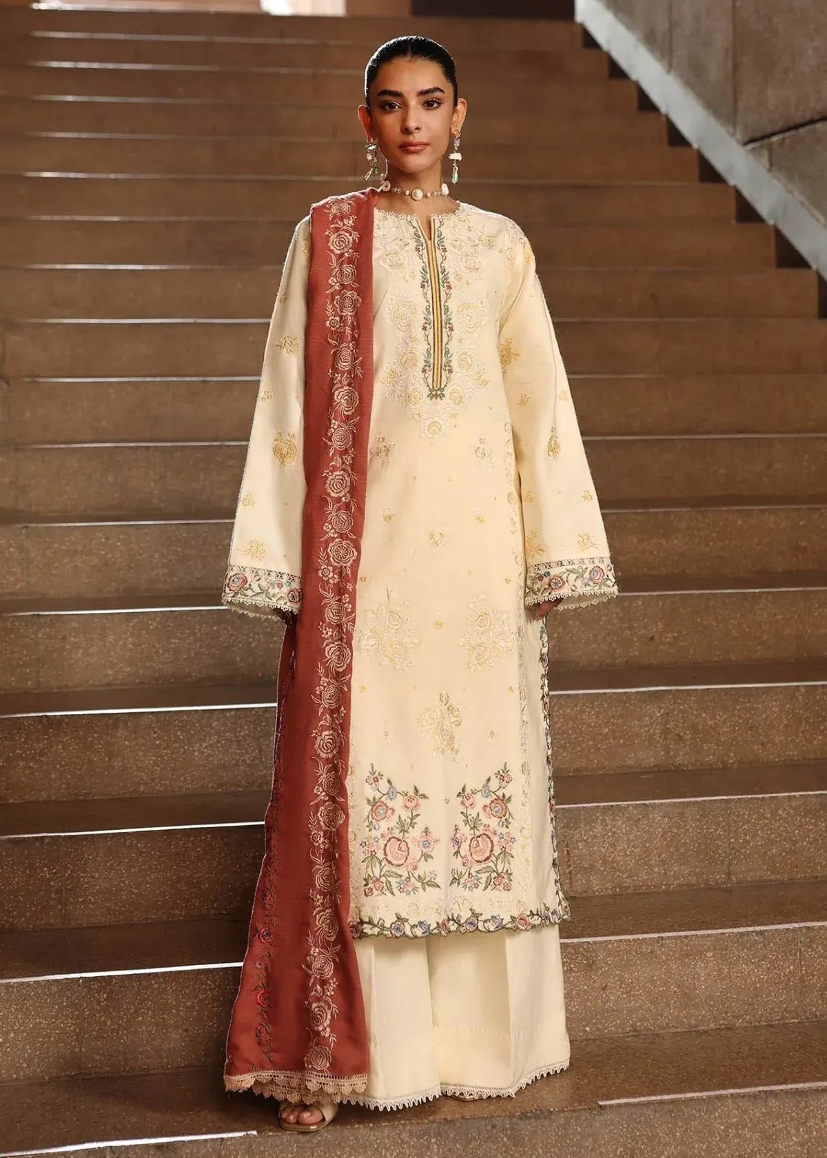 RAJBARI PREMIUM WINTER SHAWL EXCLUSIVE EMBROIDERED WINTER SUIT 11 | ✅ 100% Original