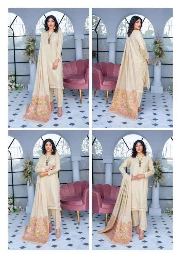 SEERAT BY RIAZ ARTS UNSTITCHED 3 PIECE D-1 WINTER COLLECTION | ✅ 100% Original