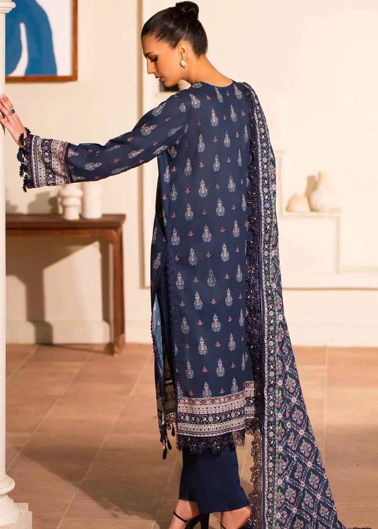 MAUSUMMERY DIGITAL PRINTED LAWN SUIT 3 PIECE VOLUME 1 BLUEBELL | ✅ 100% Original