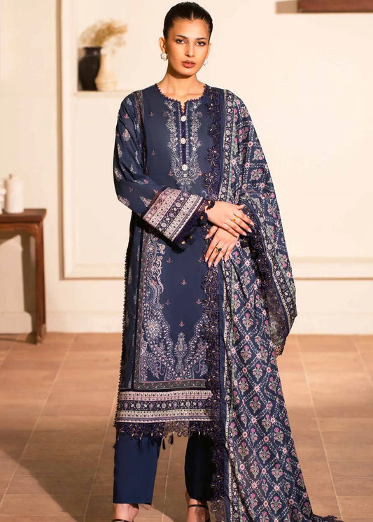 MAUSUMMERY DIGITAL PRINTED LAWN SUIT 3 PIECE VOLUME 1 BLUEBELL | ✅ 100% Original