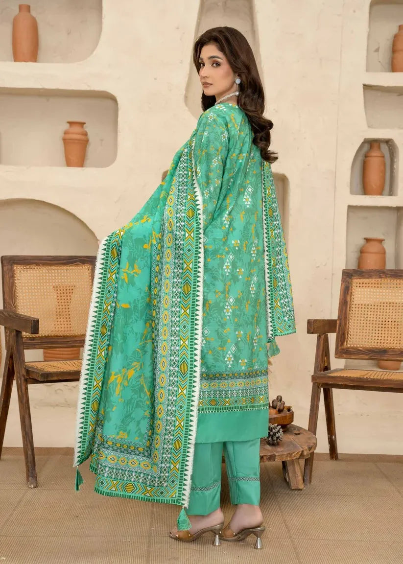 ESHA ESHAL BY BIN ILYAS PREMIUM PRINTED VISCOSE 3PC Design 5