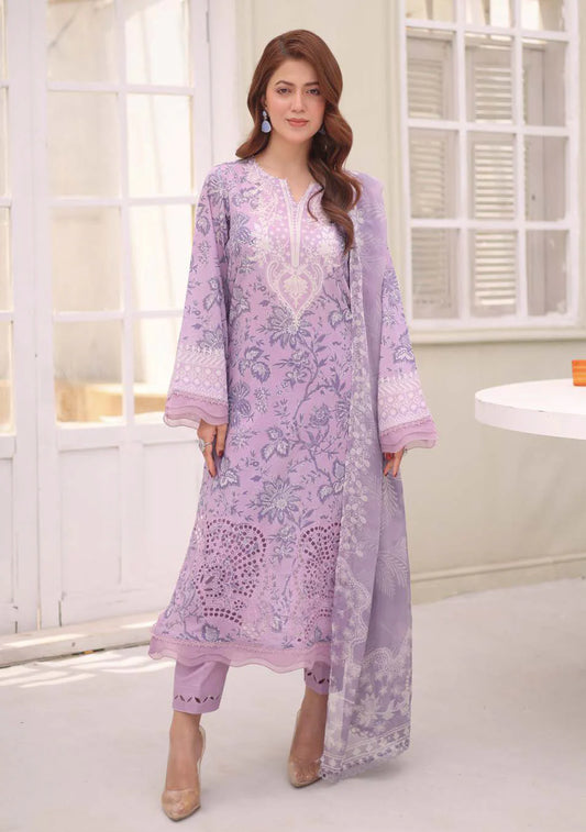AAFREEN BY RIAZ ARTS EMBROIDERED LAWN SUITS UNSTITCHED 3 PIECE AF-242 - SUMMER COLLECTION | ✅ 100% Original