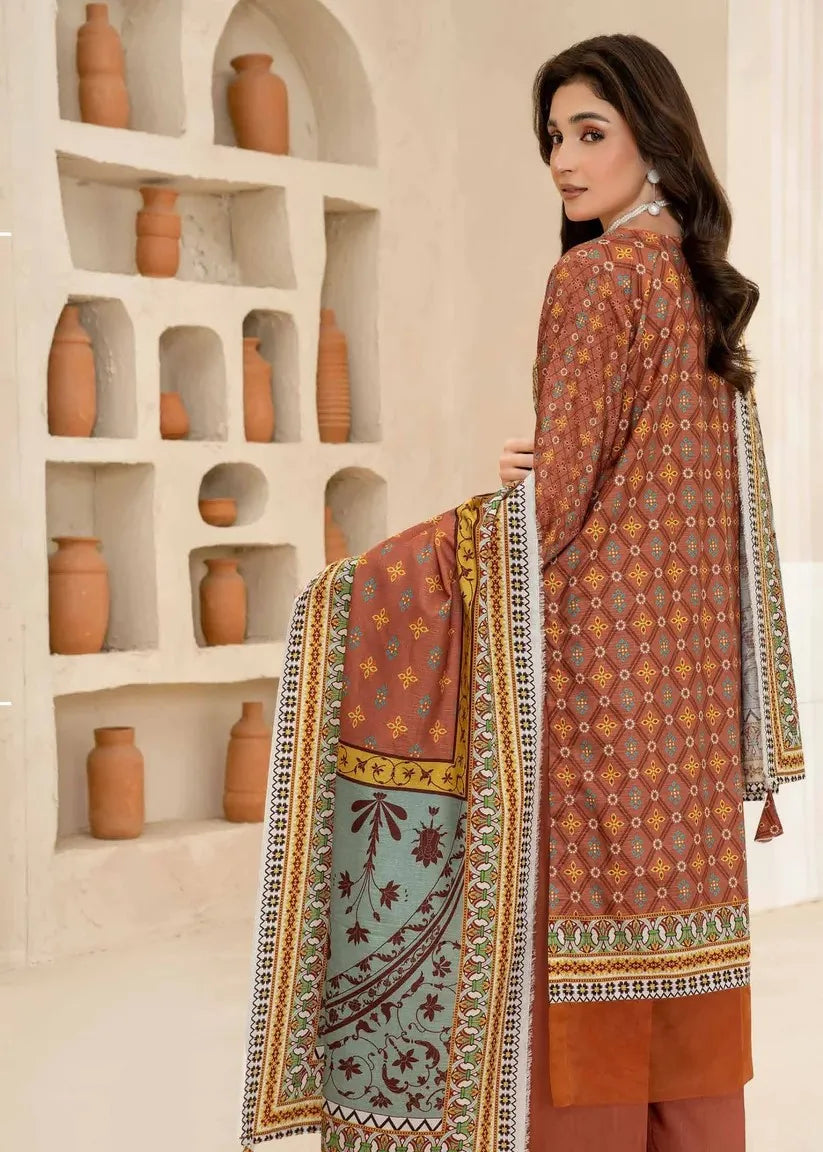 ESHA ESHAL BY BIN ILYAS PREMIUM PRINTED VISCOSE 3PC Design 4