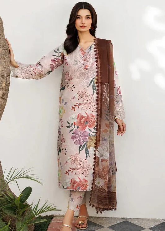 BAROQUE KHADDAR DIGITAL PRINTED SUIT 3 PIECE UNSTITCHED