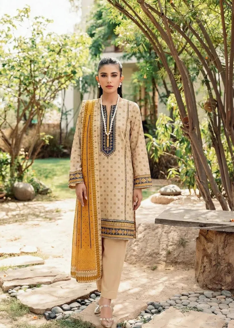 REYAH BY MOTIFZ PREMIUM PRINTED LAWN 3PC D-07