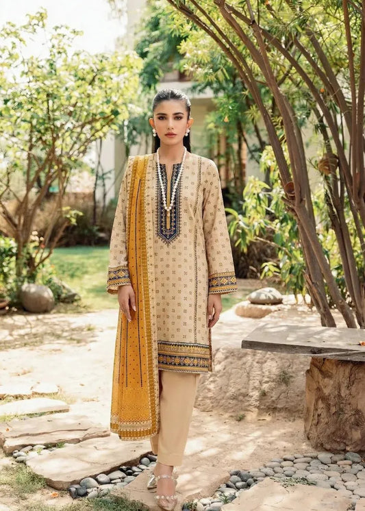 REYAH BY MOTIFZ PREMIUM PRINTED LAWN 3PC D-07