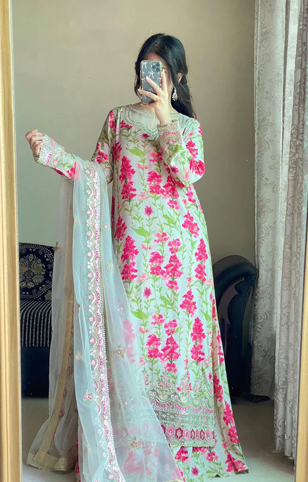 ANEELAS SILK SUIT FC-06 A