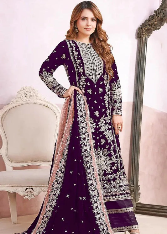 ANEELAS VELVET PLUM LUXE