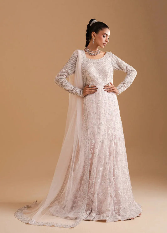 ZARIYA AFSANAY BAREEZE NET UNSTITCHED 3PC SUIT ZB50032 BLUSH